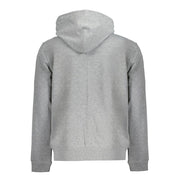 Calvin Klein Gray Recycled Polyester Men Hoodie