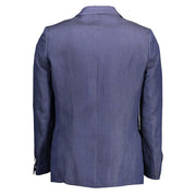 Gant Blue Linen Jackets & Coat