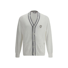 Brunello Cucinelli White Cotton Cardigan