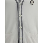 Brunello Cucinelli White Cotton Cardigan