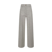 Forte_Forte Gray Viscose Casual Pants