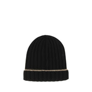 Brunello Cucinelli Black Cashmere Beanie