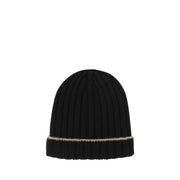 Brunello Cucinelli Black Cashmere Beanie