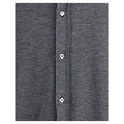 Brunello Cucinelli Gray Silk Shirt