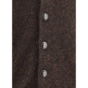 Brunello Cucinelli Brown Alpaca Vicugna Pacos Cardigan