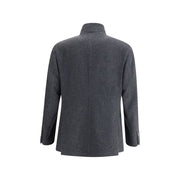 Brunello Cucinelli Gray Cashmere Coat