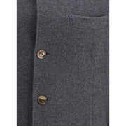 Brunello Cucinelli Gray Cashmere Coat