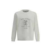 Brunello Cucinelli White Cotton Sweatshirt