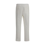 Brunello Cucinelli White Cotton Joggers (Workout Pants)
