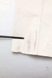 Dolce & Gabbana White Cotton Dress Slim Formal Pants