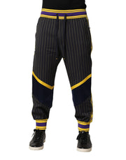 Dolce & Gabbana Multicolor Stripes Wool Jogger Pants
