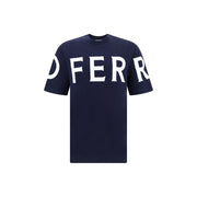 Ferragamo Blue Cotton T-Shirt