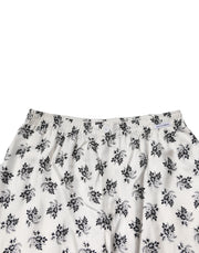 Dolce & Gabbana White Floral Silk Casual Lounge Pants