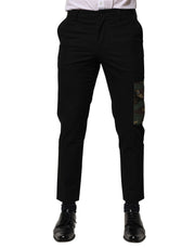 Dolce & Gabbana Black Cotton Cargo Dress Men Pants