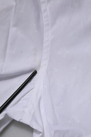 Dolce & Gabbana White Bib Cotton Poplin GOLD Formal Shirt