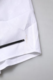 Dolce & Gabbana White Bib Cotton Poplin GOLD Men Formal Shirt