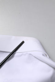 Dolce & Gabbana White GOLD Long Sleeves Dress Formal Shirt