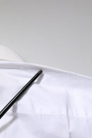 Dolce & Gabbana White GOLD Long Sleeves Dress Formal Shirt