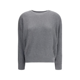 Brunello Cucinelli Gray Cotton Sweatshirt