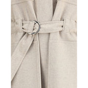 Brunello Cucinelli Beige Wool Coat