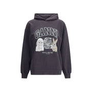 Ganni Gray Cotton Sweatshirt