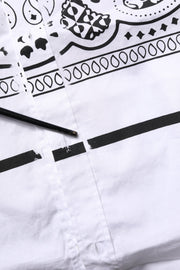 Dolce & Gabbana White MARTINI Bandana Print Formal Shirt