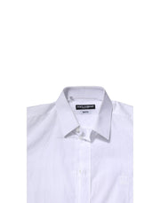 Dolce & Gabbana White MARTINI Long Sleeves Men Formal Shirt