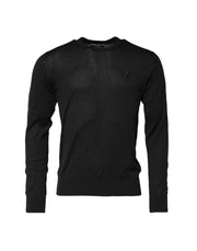 Dolce & Gabbana Dark Gray Cotton DG Logo Sweatshirt Sweater