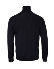 Dolce & Gabbana Blue Long Sleeve Turtleneck Pullover Sweater
