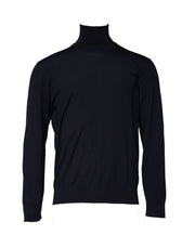 Dolce & Gabbana Blue Long Sleeve Turtleneck Pullover Sweater