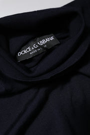Dolce & Gabbana Blue Long Sleeve Turtleneck Pullover Sweater