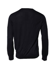 Dolce & Gabbana Black Long Sleeve CrewNeck Pullover Sweater