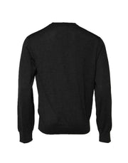 Dolce & Gabbana Gray Long Sleeve Crew Neck Pullover Sweater