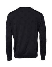Dolce & Gabbana Black Silk Crew Neck Sweatshirt Sweater