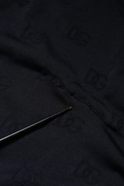 Dolce & Gabbana Black Silk Crew Neck Sweatshirt Sweater