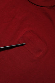 Dolce & Gabbana Dark Red Men Crew Neck Short Sleeve T-shirt