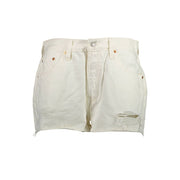 Levi's White Cotton Women's Shorts