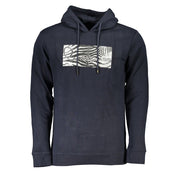 Cavalli Class Blue Cotton Men Sweater