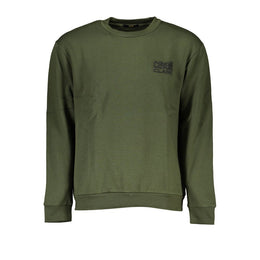 Cavalli Class Green Cotton Men Sweater