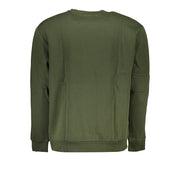 Cavalli Class Green Cotton Men Sweater