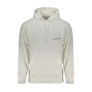 Calvin Klein White Cotton Men Sweater with Hood