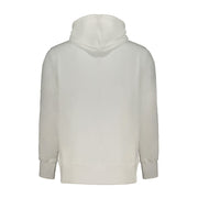 Calvin Klein White Cotton Men Sweater with Hood