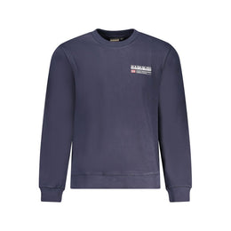 Napapijri Blue Cotton Men Sweater