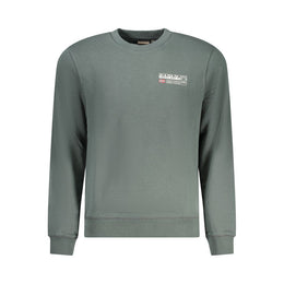 Napapijri Verde Cotton Men Sweatshirt