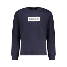 Napapijri Blue Cotton Men Sweater
