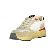 Blauer Beige Polyester Sneaker