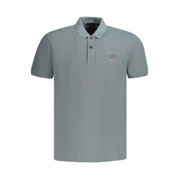 Napapijri Gray Cotton Mens Polo Shirt