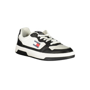 Tommy Hilfiger Black Leather Men Sneaker