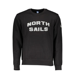 North Sails Black Cotton Sweatshirt
