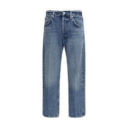 Citizens of Humanity Light Blue Cotton High-Waisted Jean
